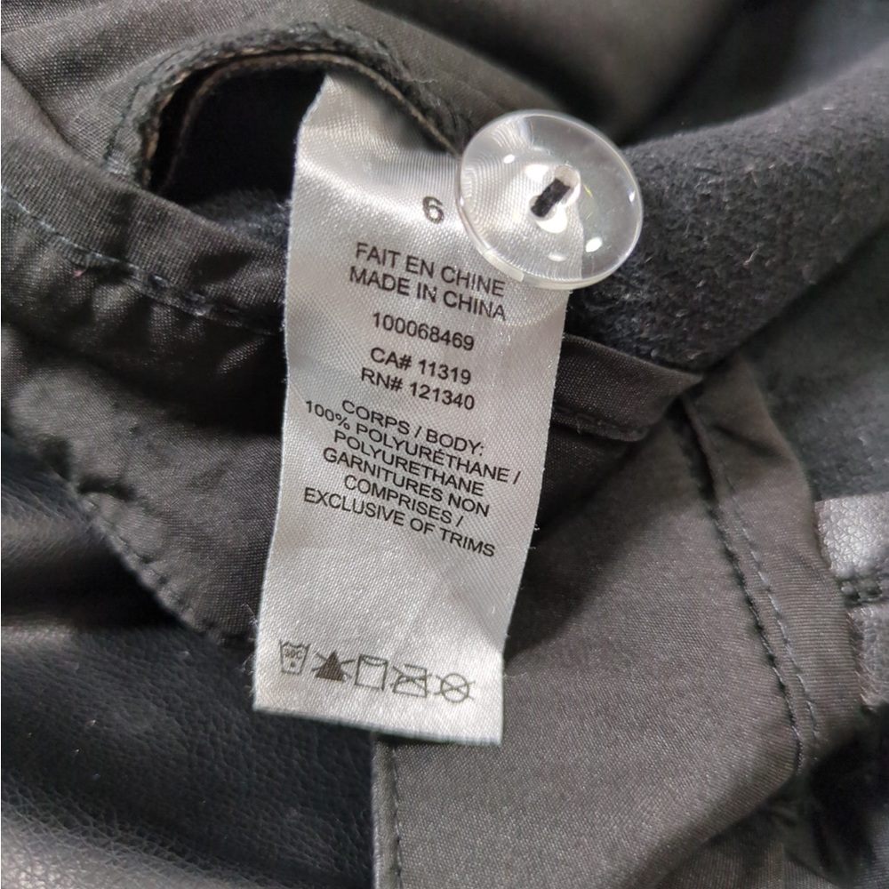 Dynamite Faux Leather Wide Leg Pants- with flaws - Picture 11 of 12